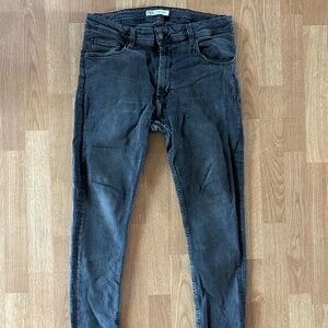 Zara Skinny Stretch Black Label Jeans (Distressed Grey)